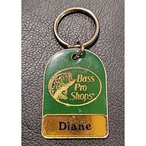 Vintage BASS PRO SHOPS Keychain Custom Name‎ Diane Fishing Camping